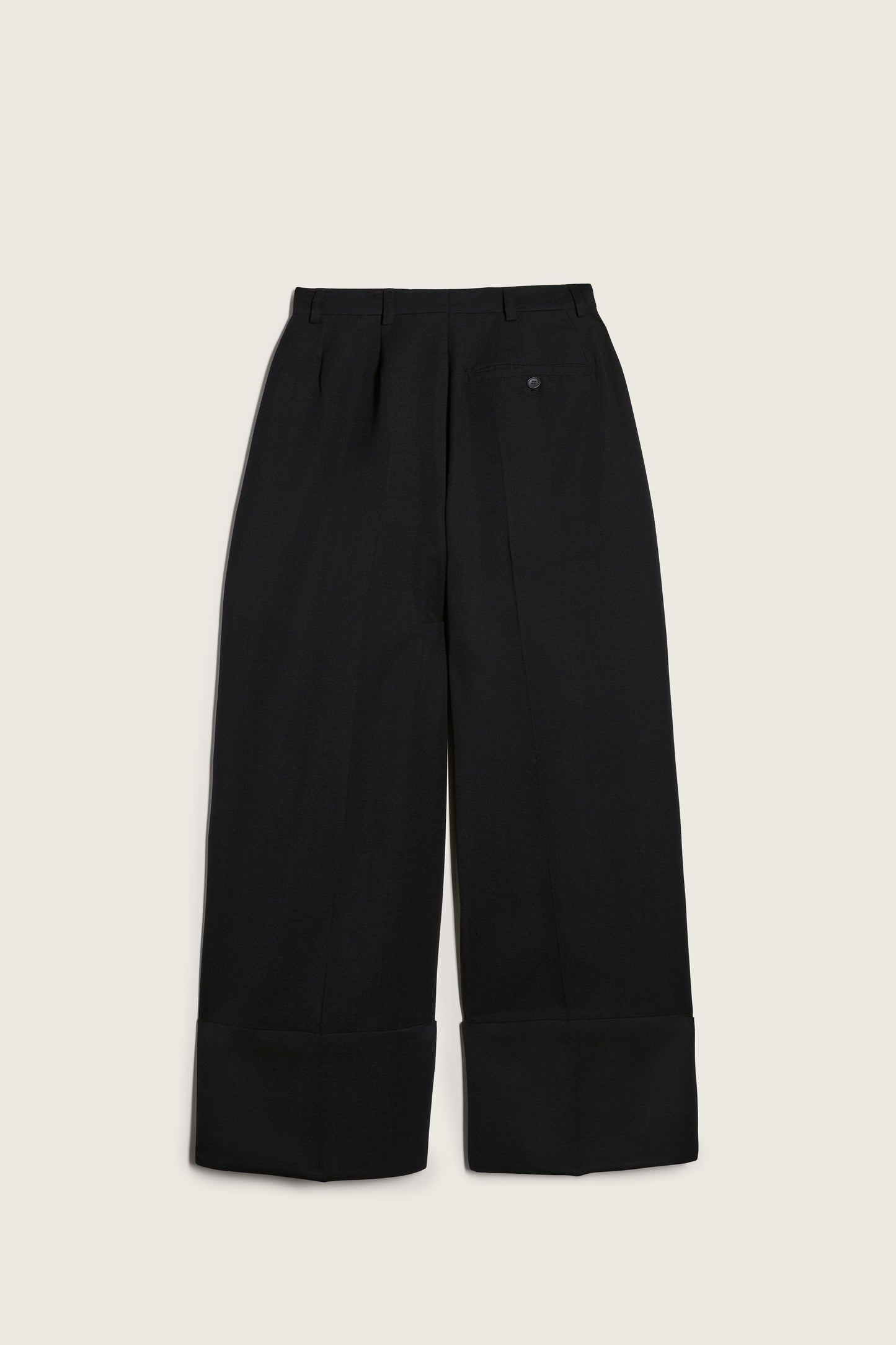 Wide Leg Belt Loop Tab Trousers