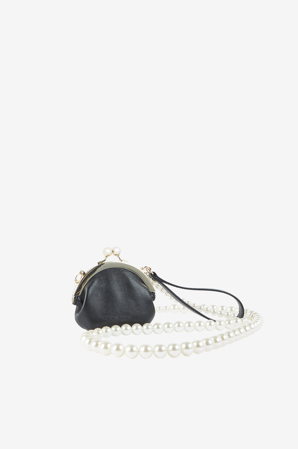 Snap Coin Purse With Pearl Crossbody