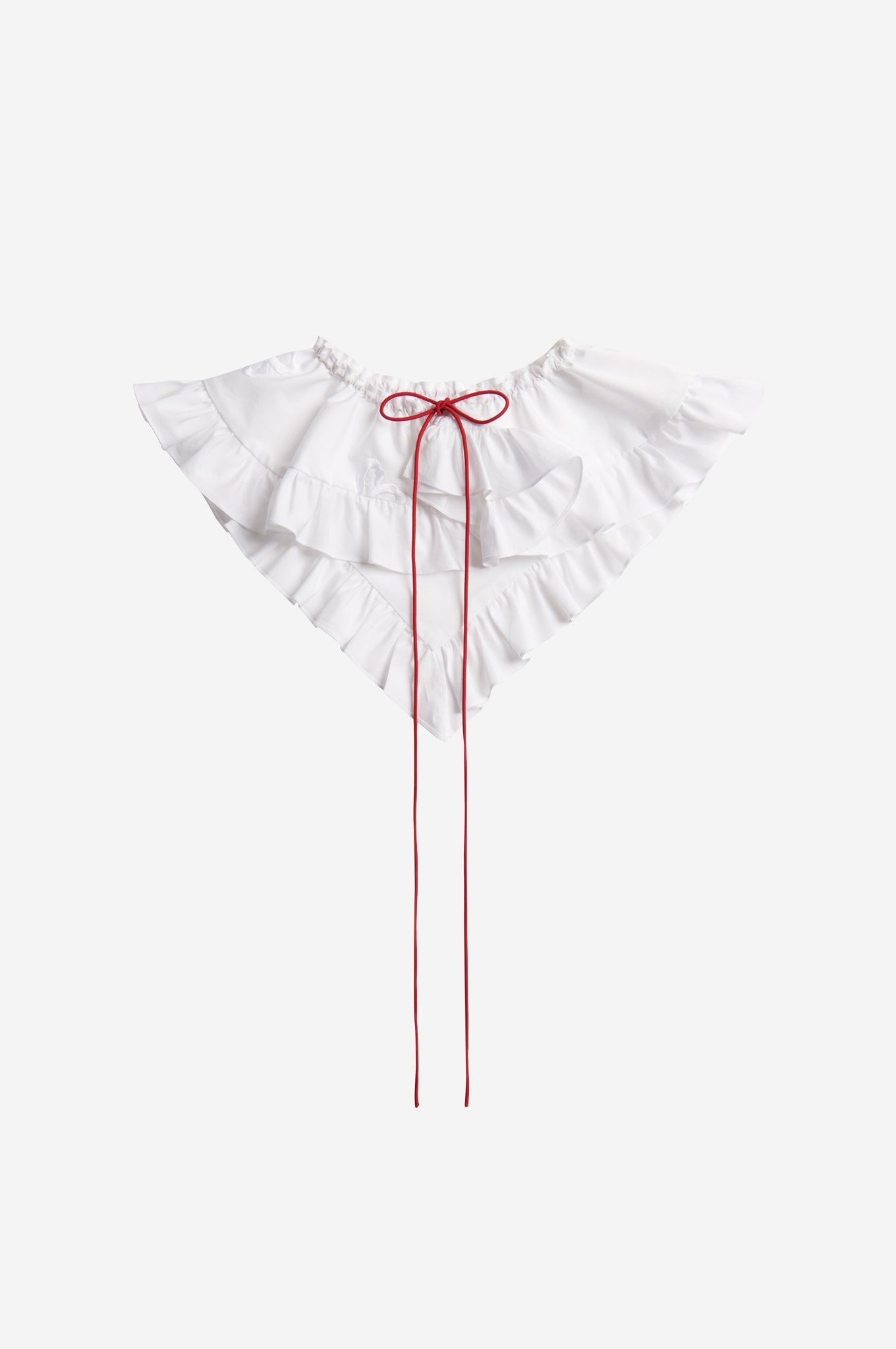 Ruffle Collar With Bow
