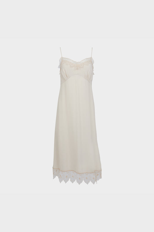 Lace Trim Slip Dress
